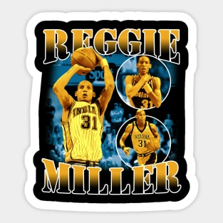 Reggie Miller Choke Sign Basketball Legend Signature Vintage Retro 80s 90s Bootleg Rap Style Sticker